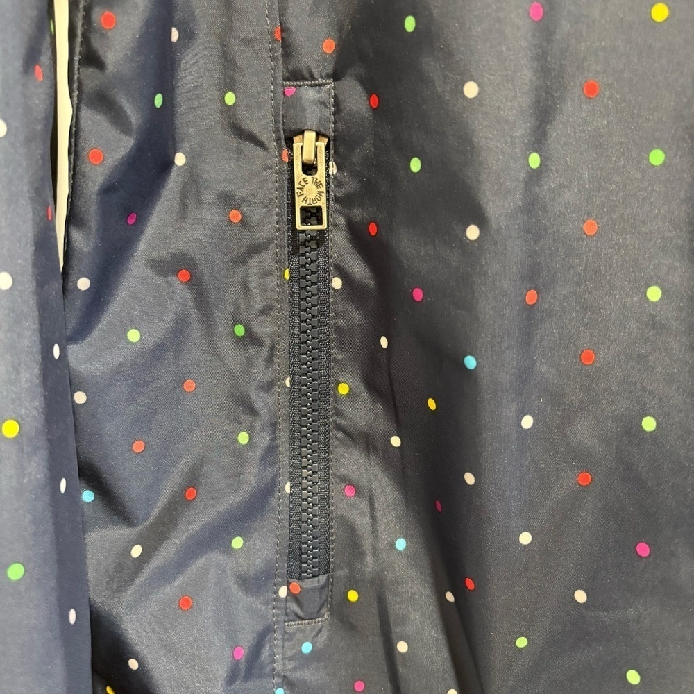 The North Face women's navy blue and colourful polka dot Penelope jacket size L - Picture 8 of 16